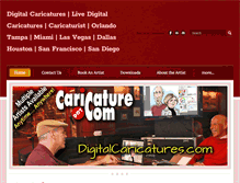 Tablet Screenshot of digitalcaricatures.com